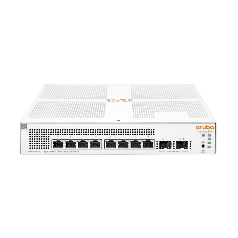 Switch Aruba Instant On 1930 8G PoE - 8 x RJ45 GbE PoE + 2 x SFP GbE