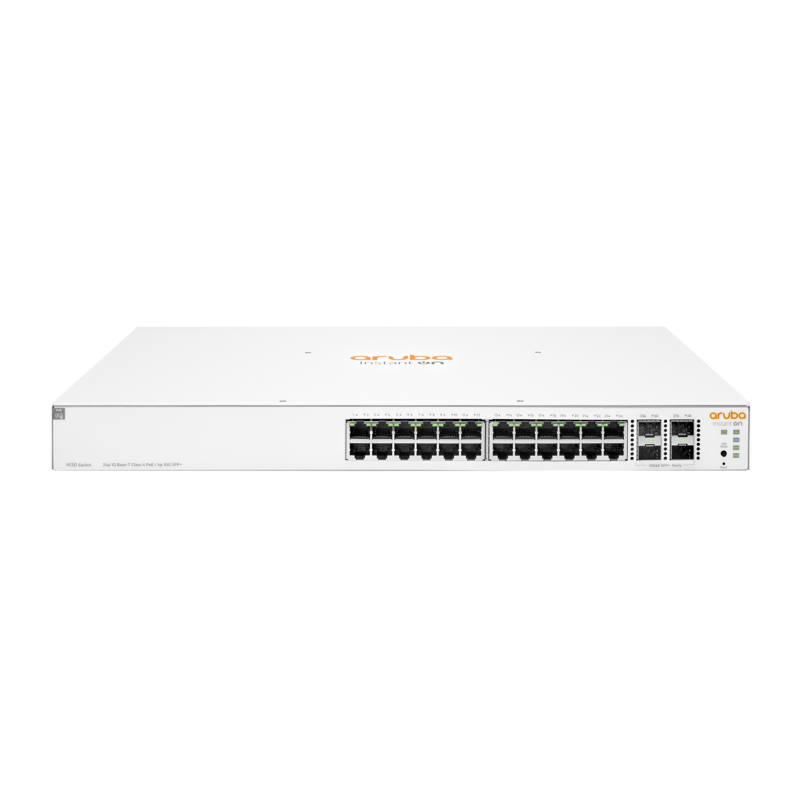 Switch Aruba Instant On 1930 24G PoE - 24 x RJ45 GbE PoE + 4 x SFP+ 10 GbE 370W